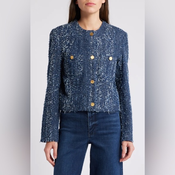 Frame Denim Bouclé Jacket in Magic - Picture 2 of 6